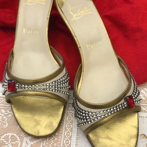 Louboutin bejeweled shoes